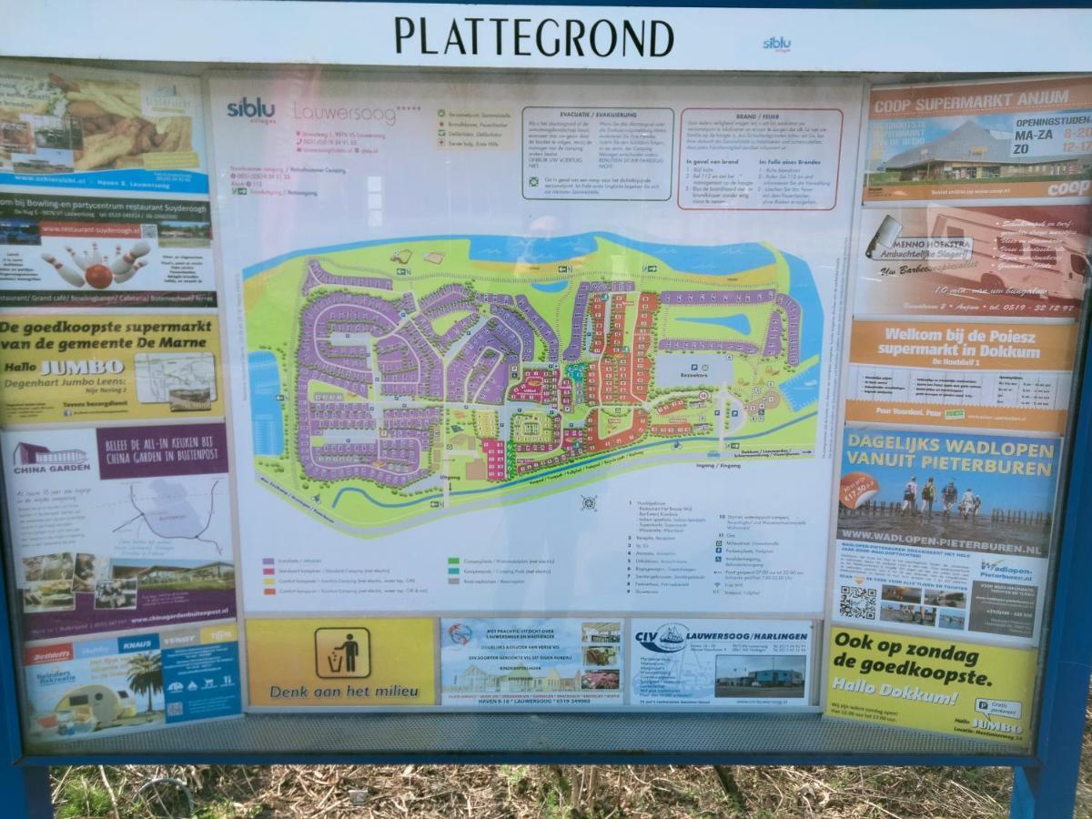 Bj Chalets - De Rug 1 - Vakantiepark Lauwersoog - Luxe Chalet Met Vaatwasser! Vroege Incheck! المظهر الخارجي الصورة